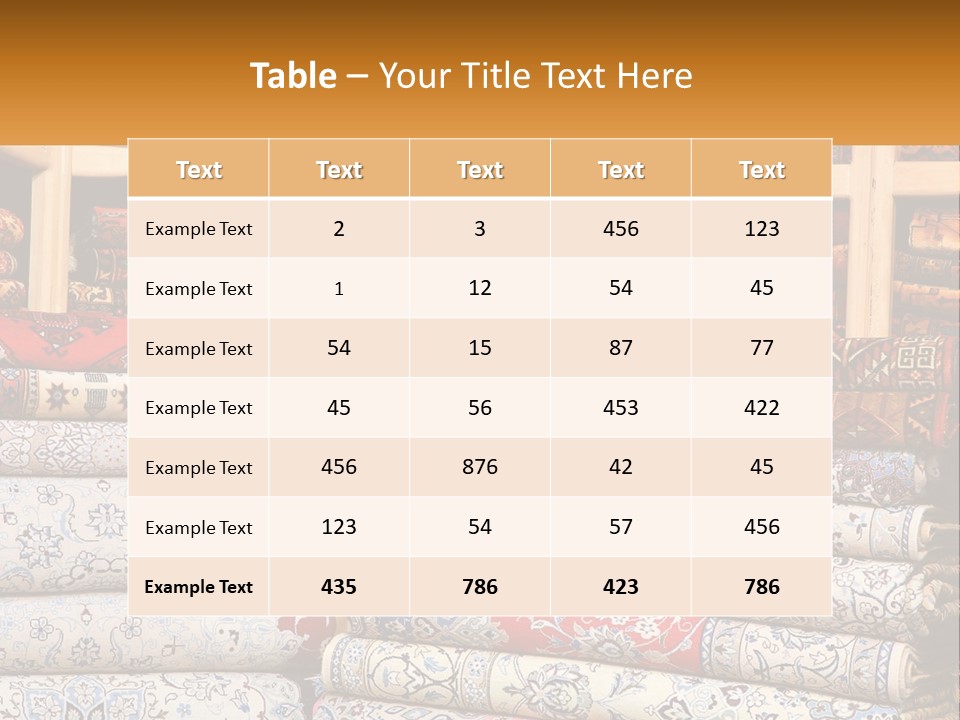 Tapestry Texture Flower PowerPoint Template