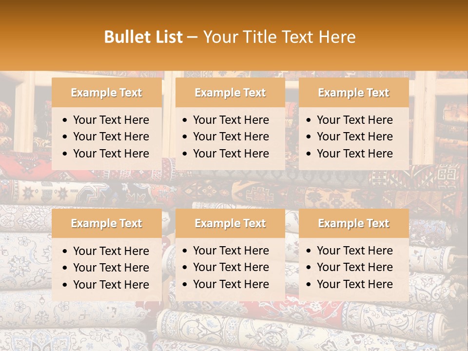 Tapestry Texture Flower PowerPoint Template