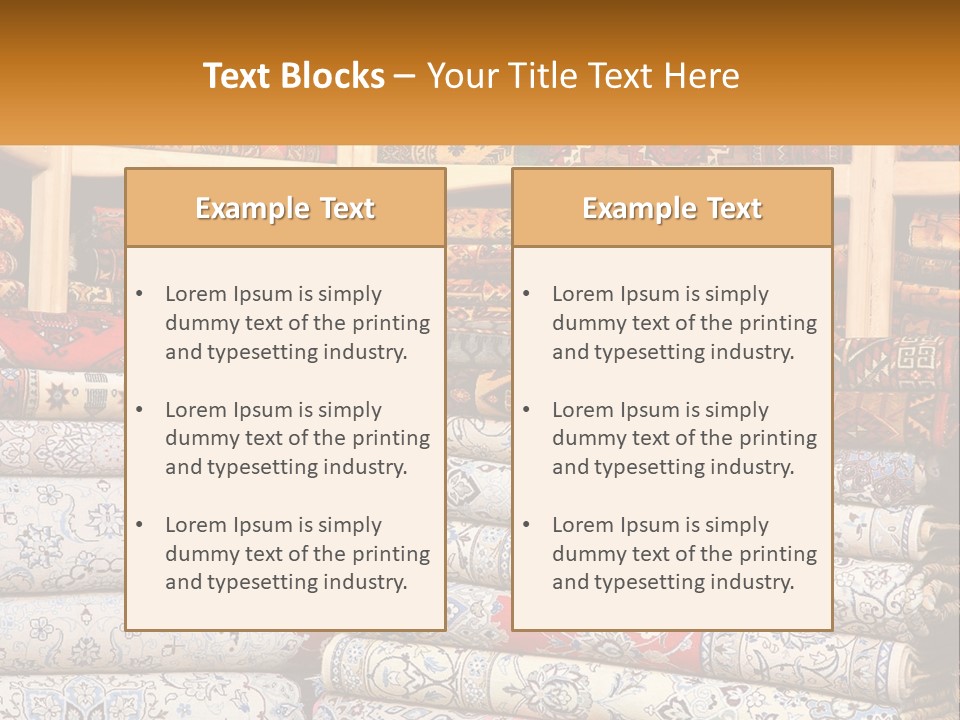 Tapestry Texture Flower PowerPoint Template