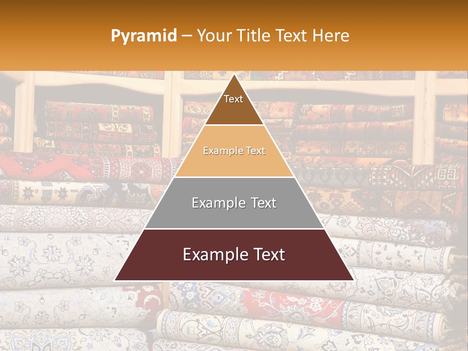 Tapestry Texture Flower PowerPoint Template