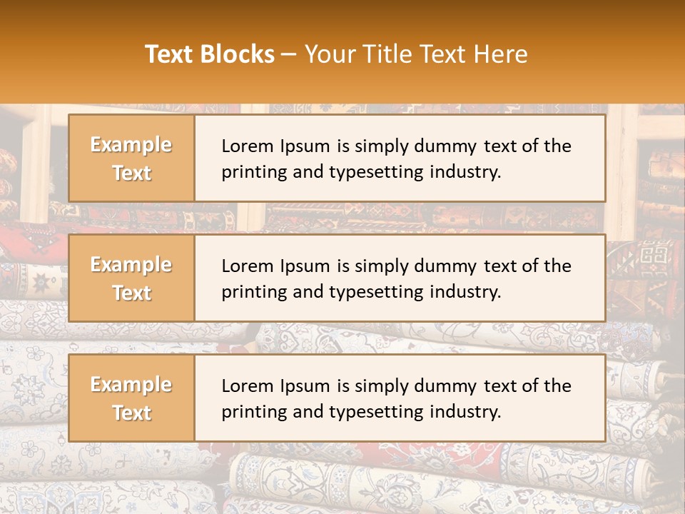 Tapestry Texture Flower PowerPoint Template