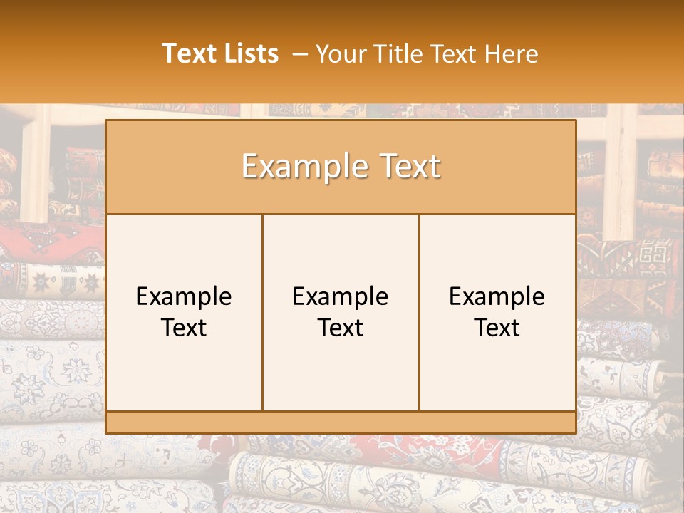 Tapestry Texture Flower PowerPoint Template