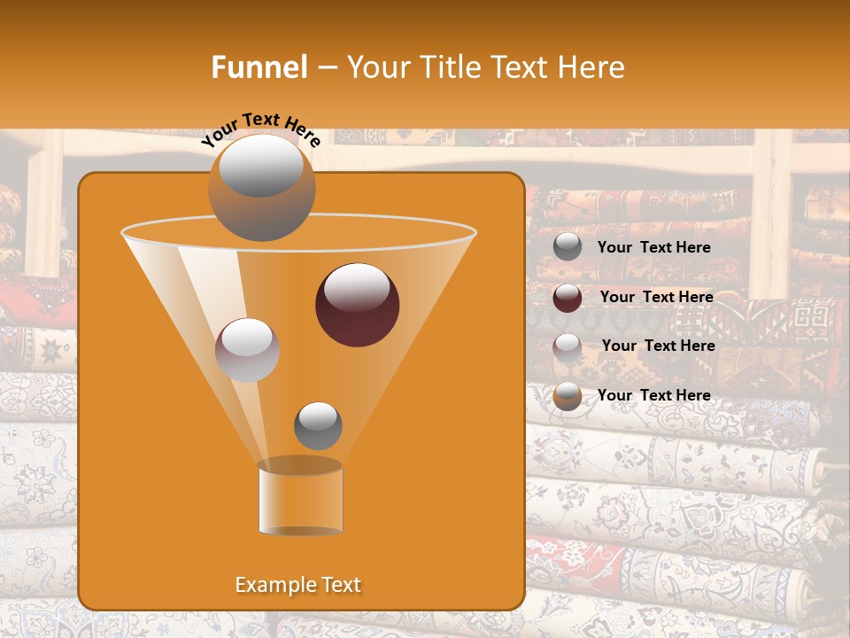 Tapestry Texture Flower PowerPoint Template