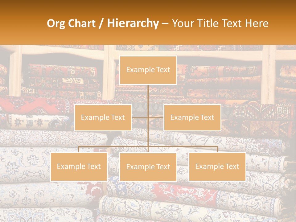 Tapestry Texture Flower PowerPoint Template