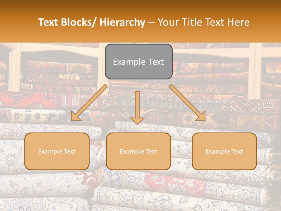 Tapestry Texture Flower PowerPoint Template