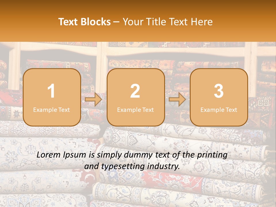 Tapestry Texture Flower PowerPoint Template