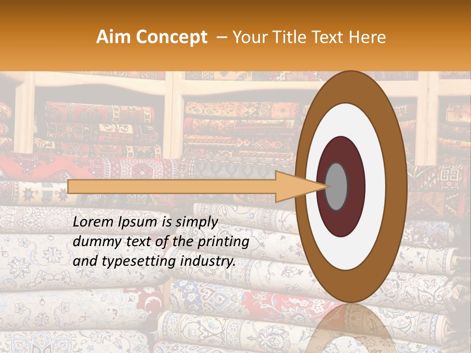 Tapestry Texture Flower PowerPoint Template