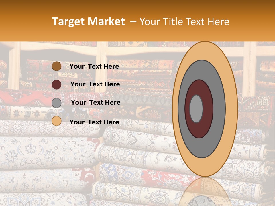 Tapestry Texture Flower PowerPoint Template