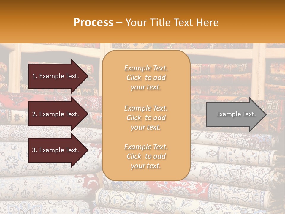 Tapestry Texture Flower PowerPoint Template