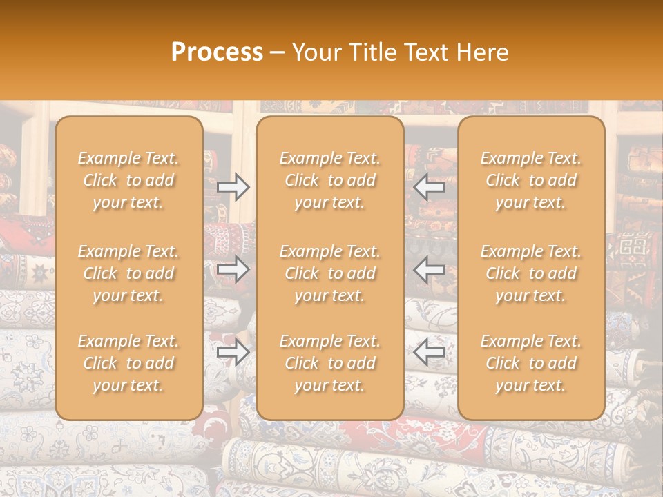 Tapestry Texture Flower PowerPoint Template