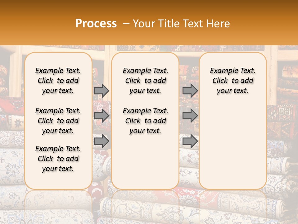Tapestry Texture Flower PowerPoint Template