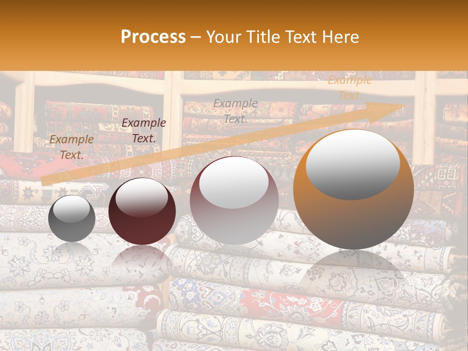 Tapestry Texture Flower PowerPoint Template