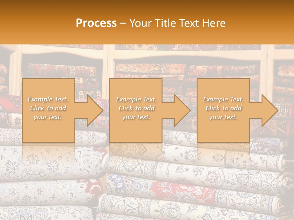 Tapestry Texture Flower PowerPoint Template