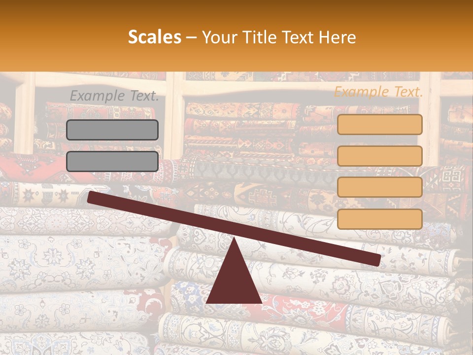 Tapestry Texture Flower PowerPoint Template