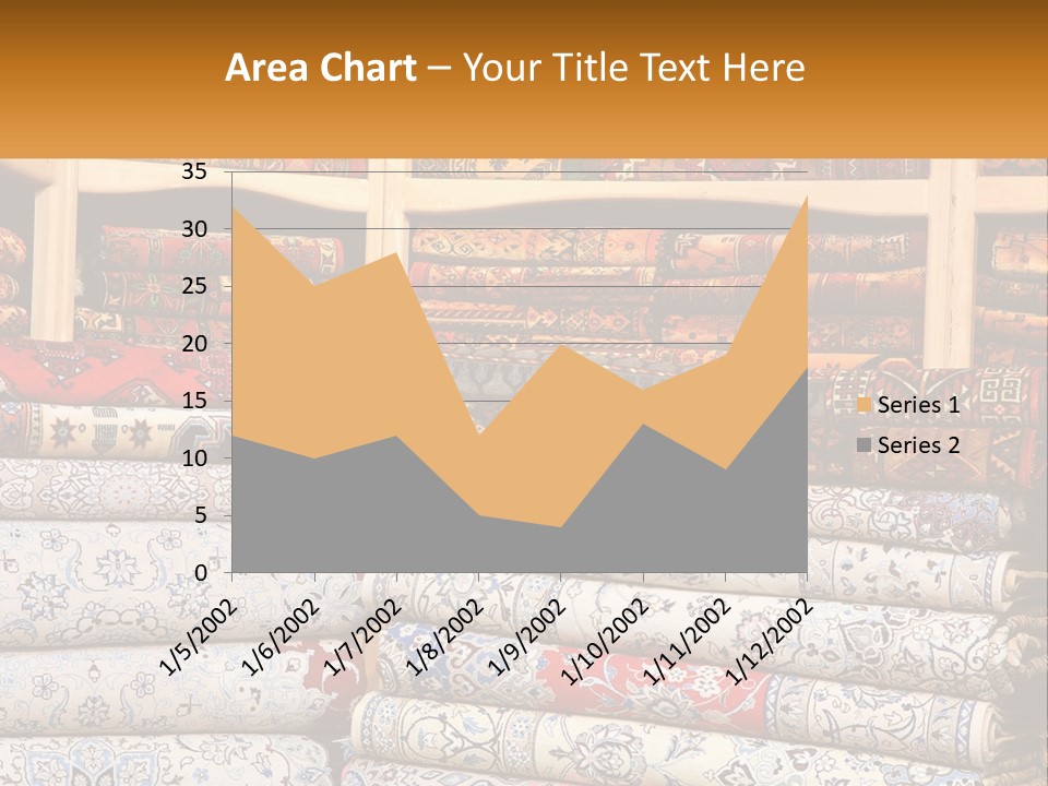 Tapestry Texture Flower PowerPoint Template