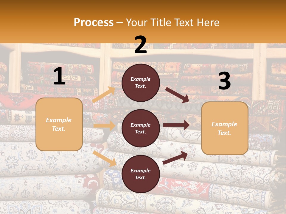 Tapestry Texture Flower PowerPoint Template