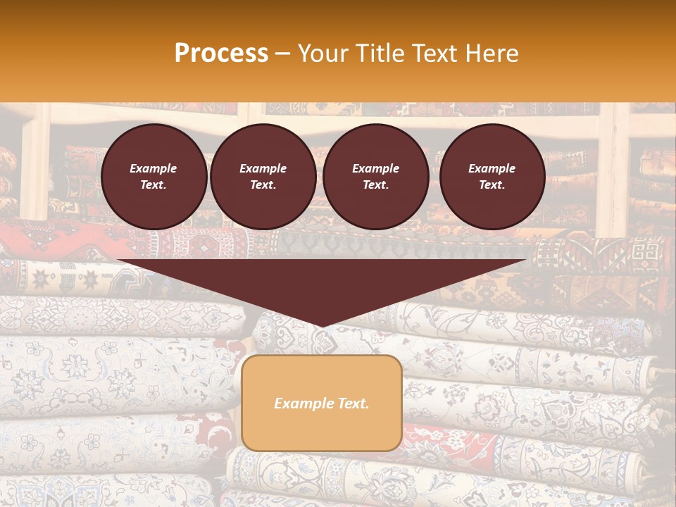 Tapestry Texture Flower PowerPoint Template