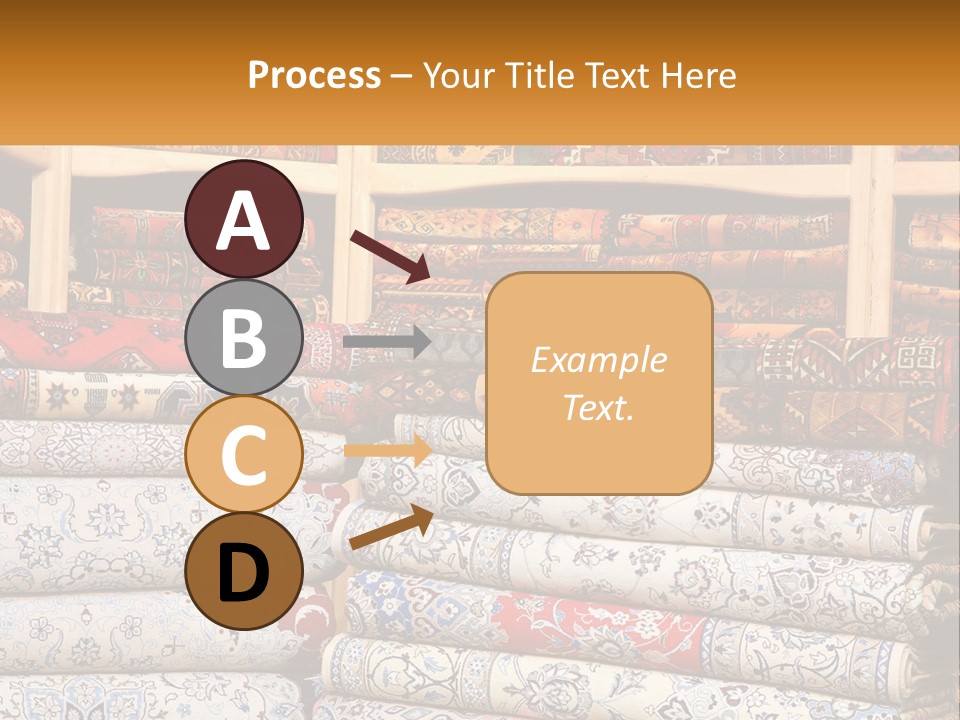 Tapestry Texture Flower PowerPoint Template