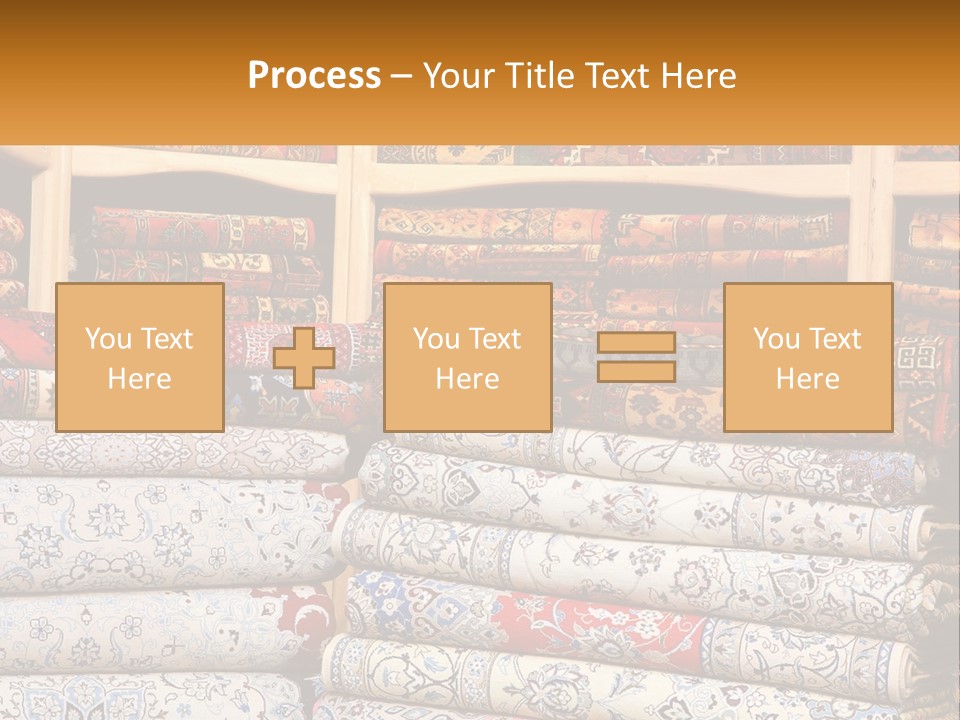 Tapestry Texture Flower PowerPoint Template