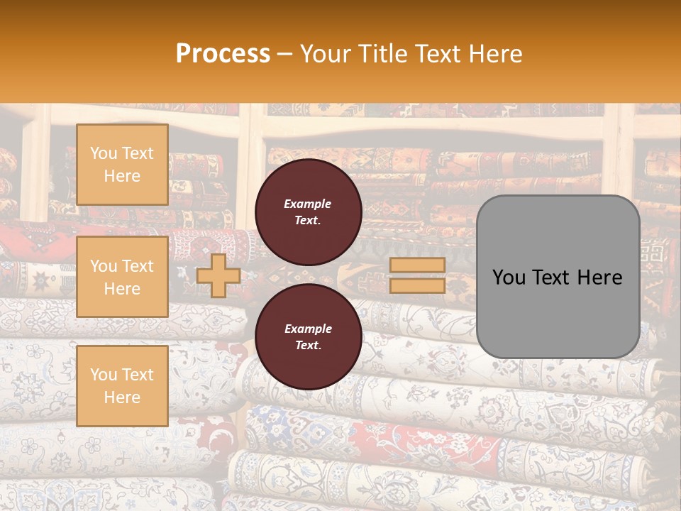 Tapestry Texture Flower PowerPoint Template