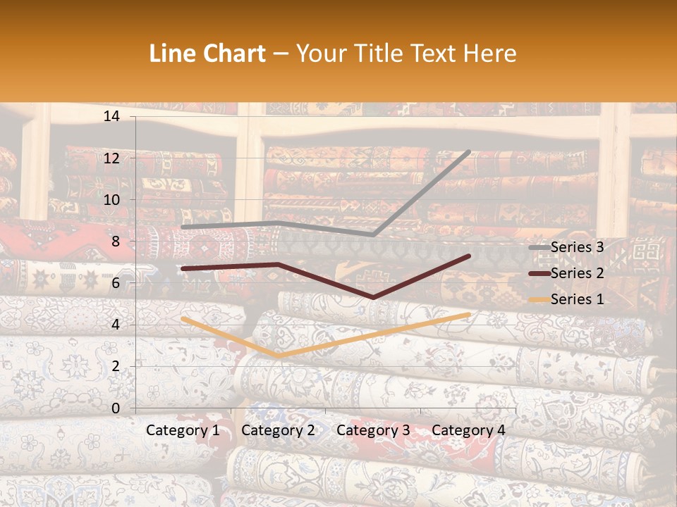 Tapestry Texture Flower PowerPoint Template