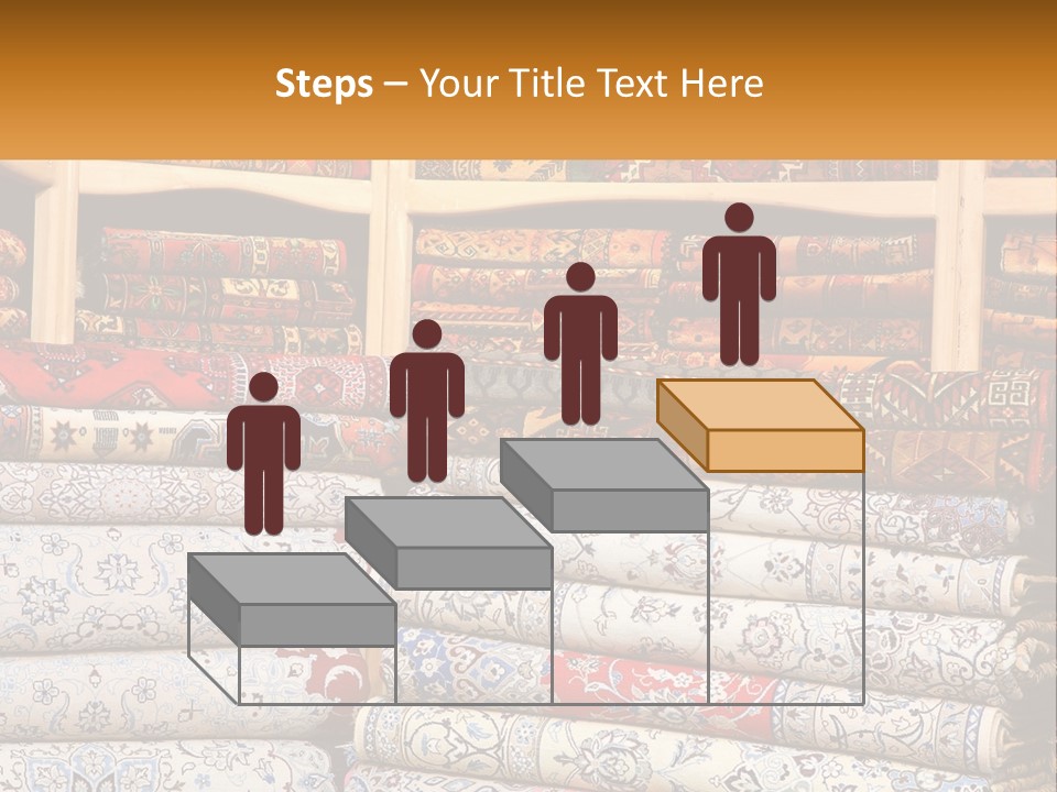 Tapestry Texture Flower PowerPoint Template