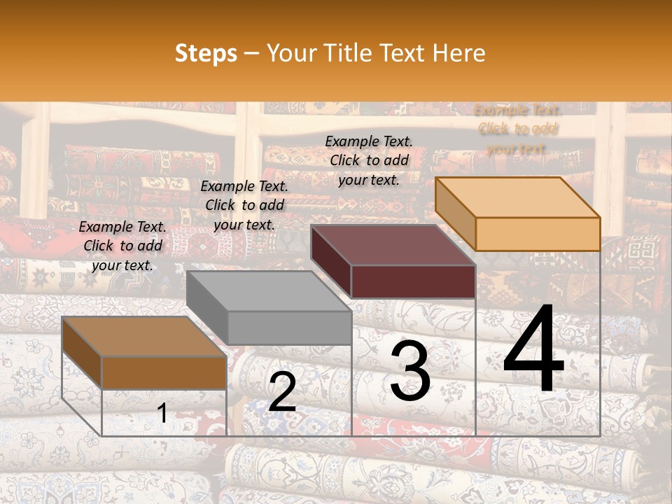 Tapestry Texture Flower PowerPoint Template