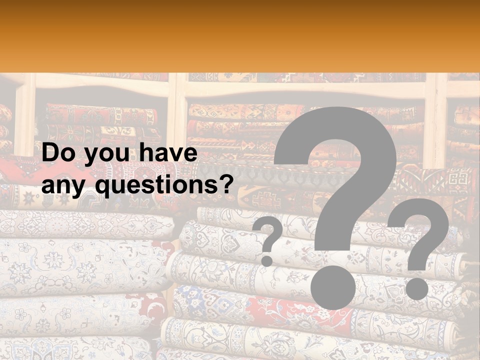 Tapestry Texture Flower PowerPoint Template