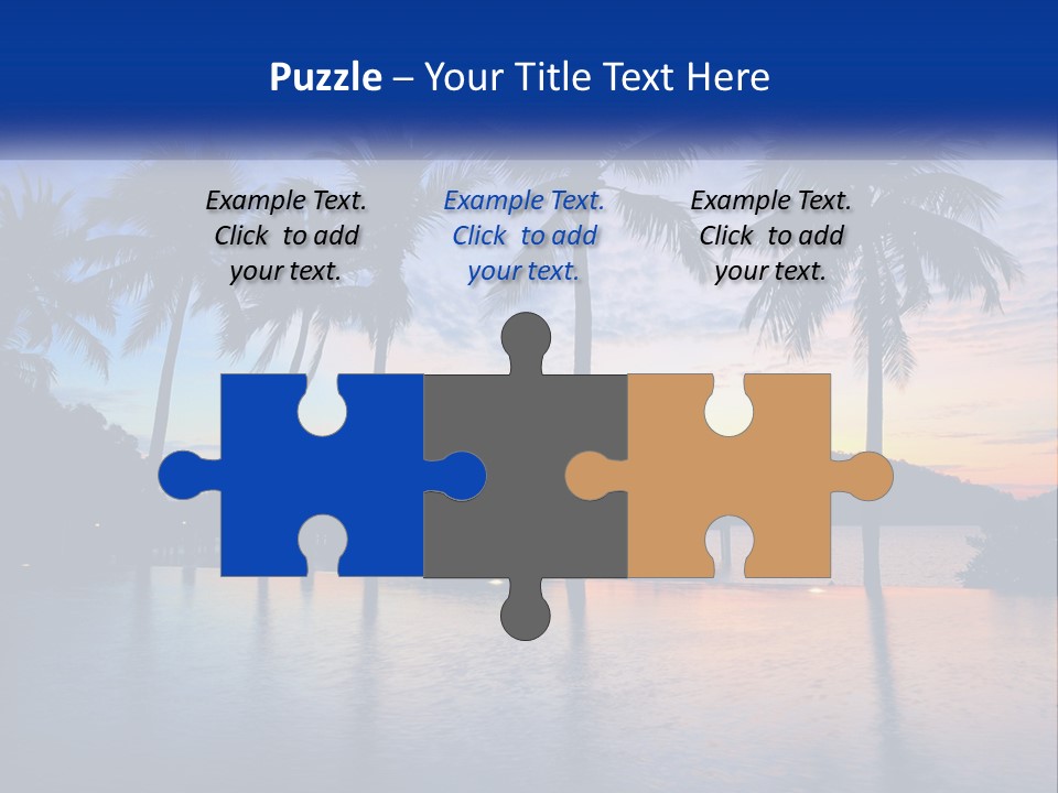 Ocean Beach Wallpaper PowerPoint Template