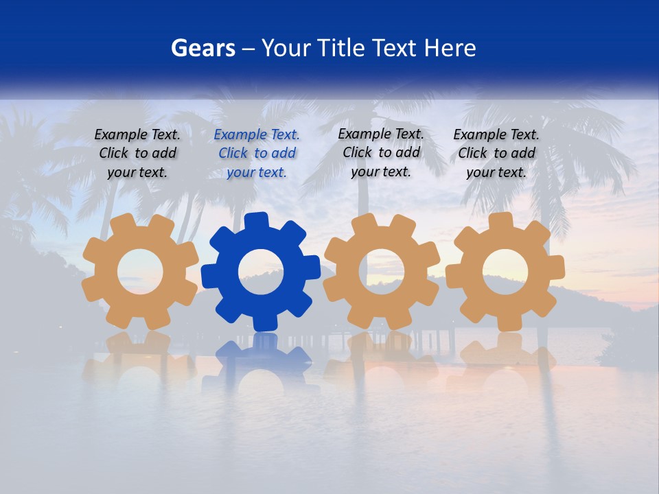 Ocean Beach Wallpaper PowerPoint Template