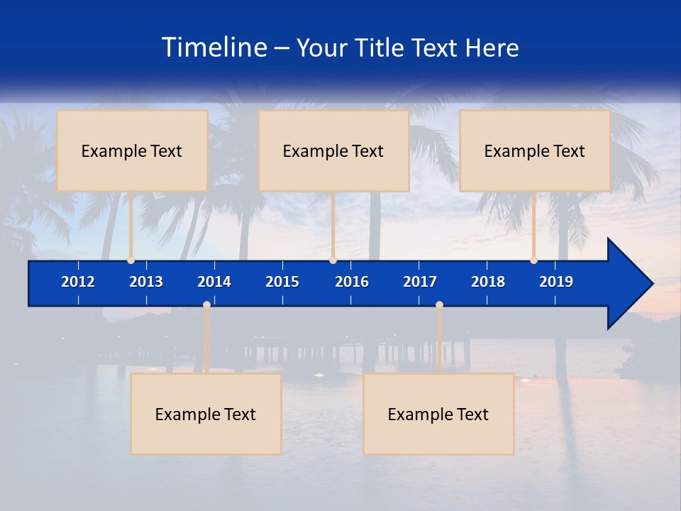 Ocean Beach Wallpaper PowerPoint Template