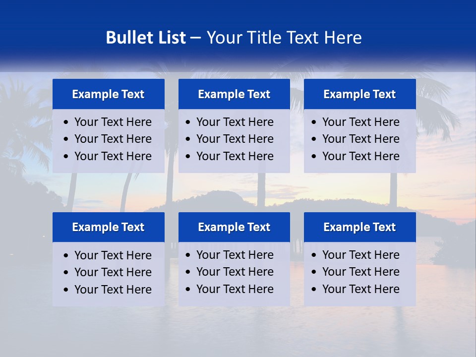 Ocean Beach Wallpaper PowerPoint Template