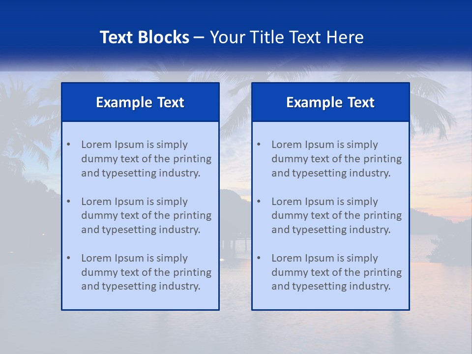 Ocean Beach Wallpaper PowerPoint Template