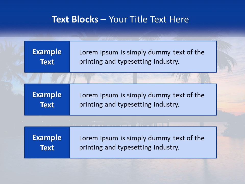 Ocean Beach Wallpaper PowerPoint Template