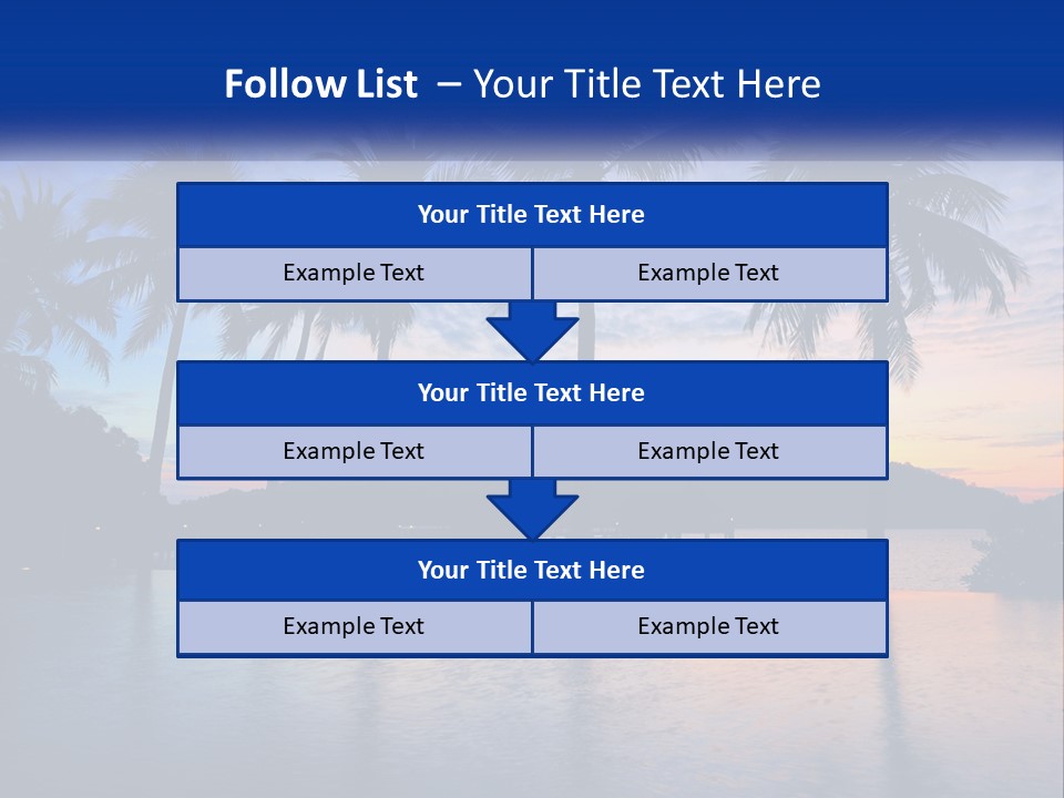 Ocean Beach Wallpaper PowerPoint Template