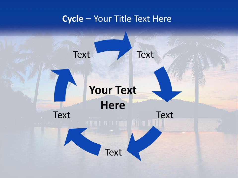 Ocean Beach Wallpaper PowerPoint Template