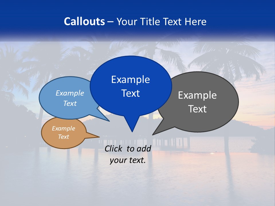 Ocean Beach Wallpaper PowerPoint Template