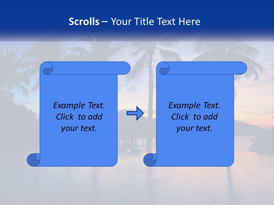 Ocean Beach Wallpaper PowerPoint Template