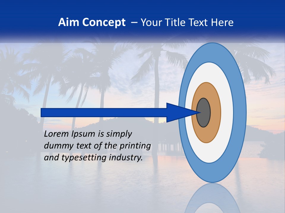 Ocean Beach Wallpaper PowerPoint Template