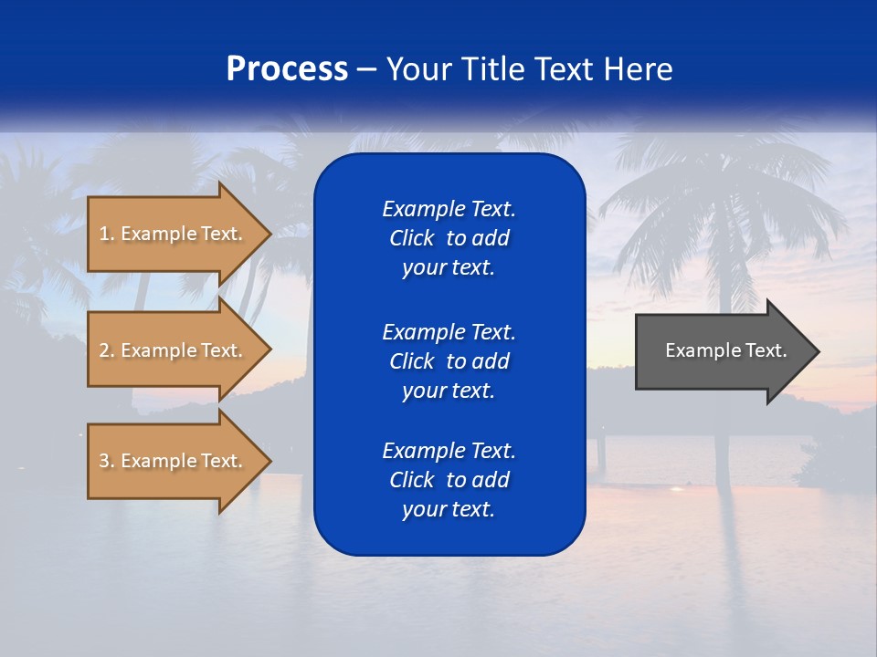 Ocean Beach Wallpaper PowerPoint Template