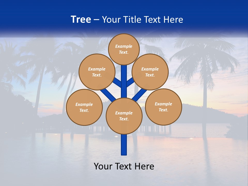 Ocean Beach Wallpaper PowerPoint Template