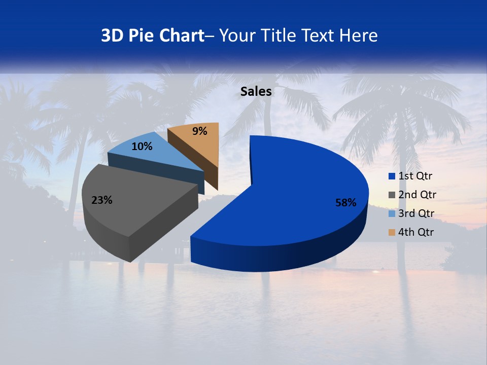Ocean Beach Wallpaper PowerPoint Template