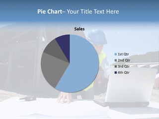 Occupation Laptop Computer Security Helmet PowerPoint Template