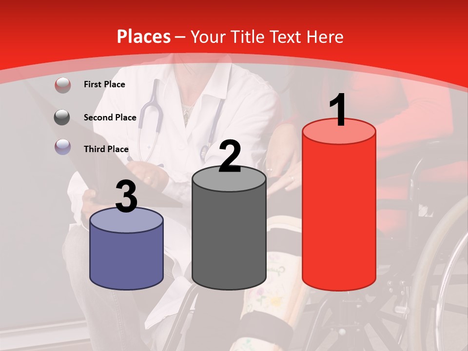 Handicapped Women Orthopedics PowerPoint Template