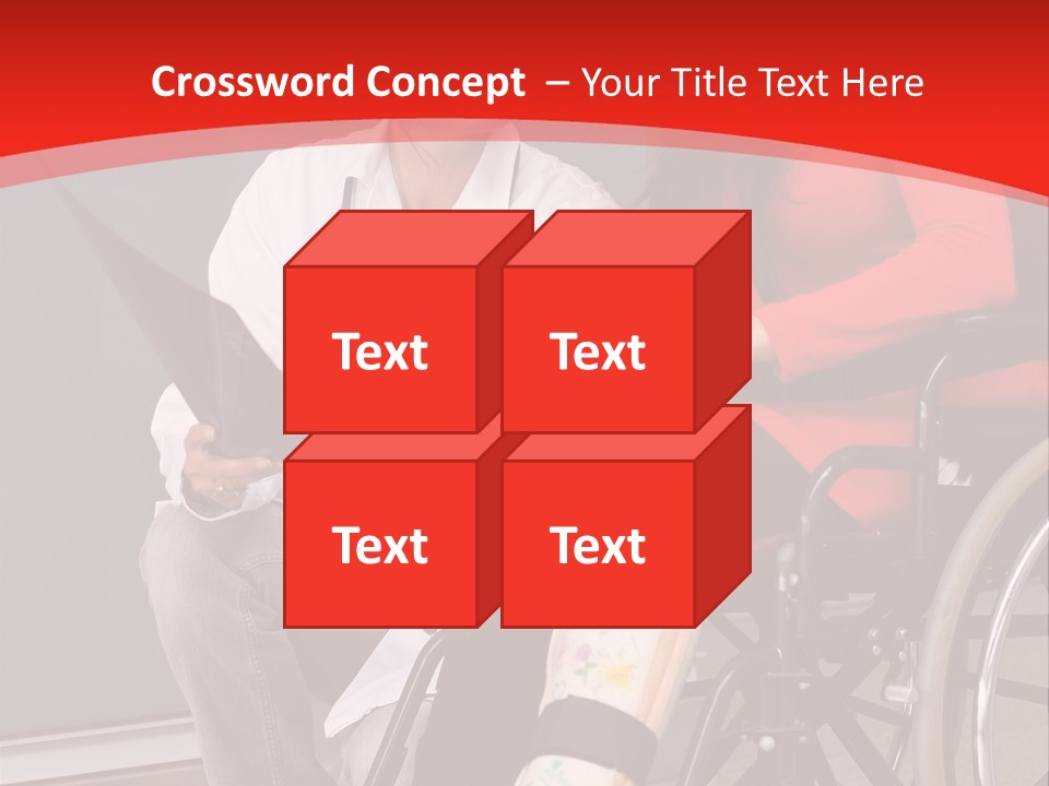 Handicapped Women Orthopedics PowerPoint Template