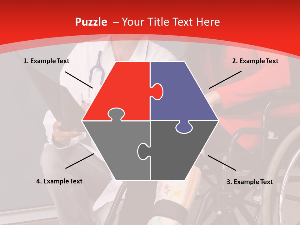Handicapped Women Orthopedics PowerPoint Template