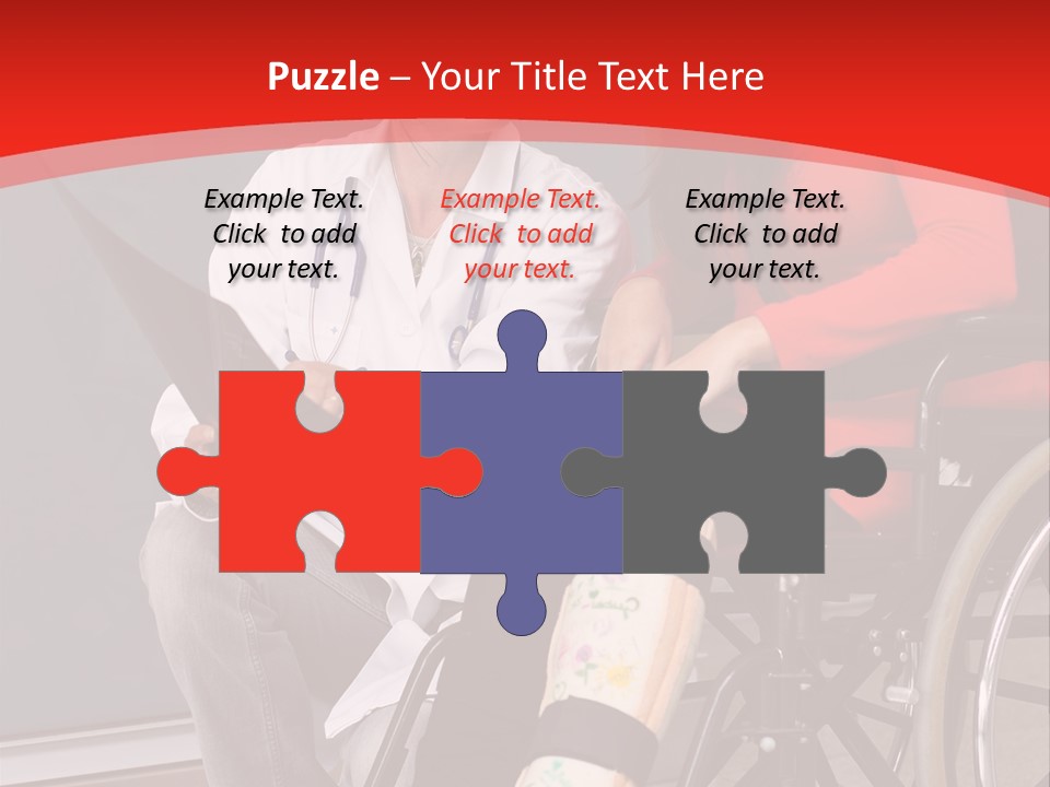 Handicapped Women Orthopedics PowerPoint Template