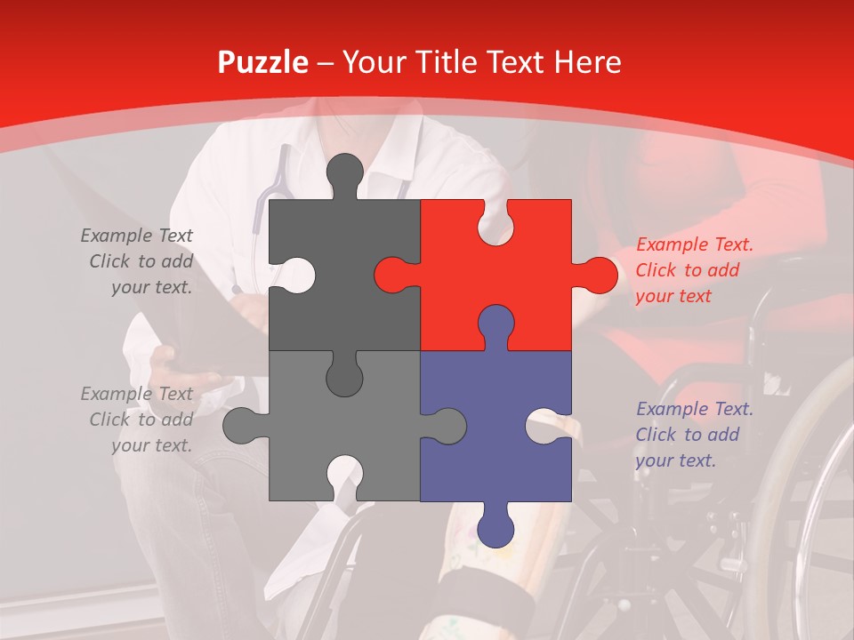 Handicapped Women Orthopedics PowerPoint Template