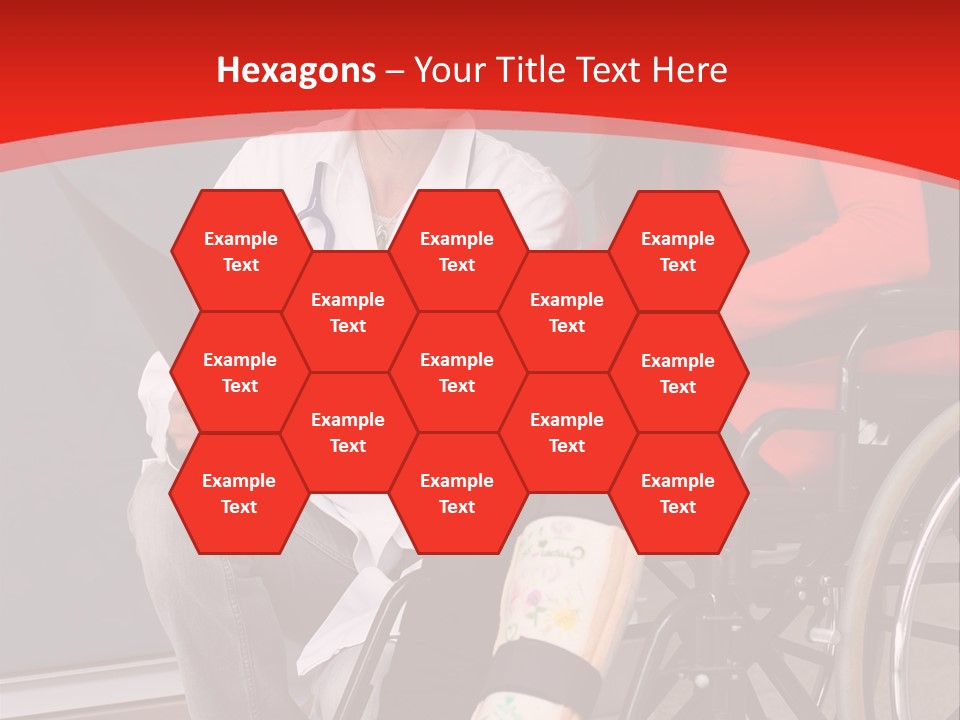 Handicapped Women Orthopedics PowerPoint Template