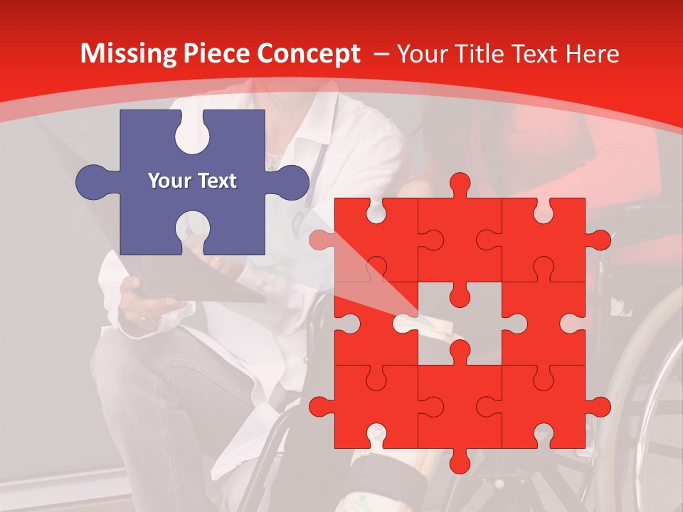 Handicapped Women Orthopedics PowerPoint Template